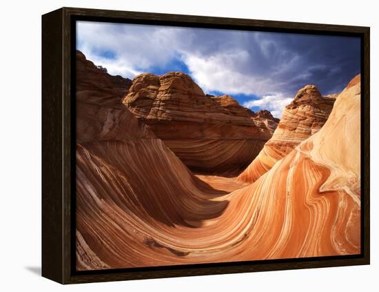 The Wave Formation in Coyote Buttes, Paria Canyon, Arizona, USA-Adam Jones-Framed Premier Image Canvas