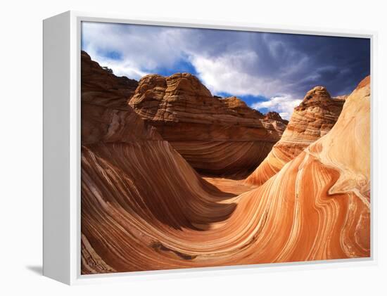 The Wave Formation in Coyote Buttes, Paria Canyon, Arizona, USA-Adam Jones-Framed Premier Image Canvas