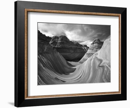 The Wave Formation in Coyote Buttes, Paria Canyon, Arizona, USA-Adam Jones-Framed Photographic Print