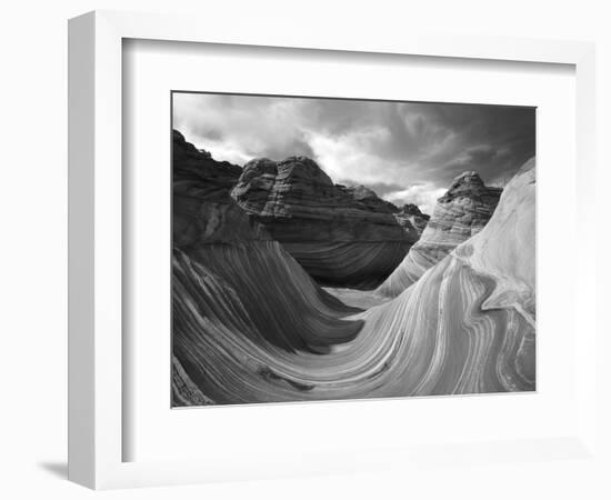 The Wave Formation in Coyote Buttes, Paria Canyon, Arizona, USA-Adam Jones-Framed Photographic Print