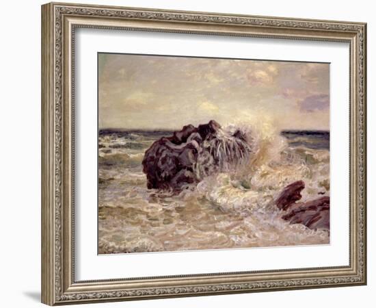 The Wave, Lady's Cove, Langland Bay, 1897-Alfred Sisley-Framed Giclee Print