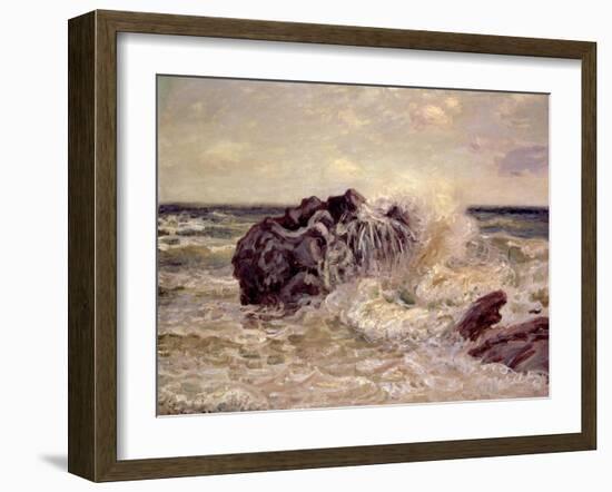 The Wave, Lady's Cove, Langland Bay, 1897-Alfred Sisley-Framed Giclee Print