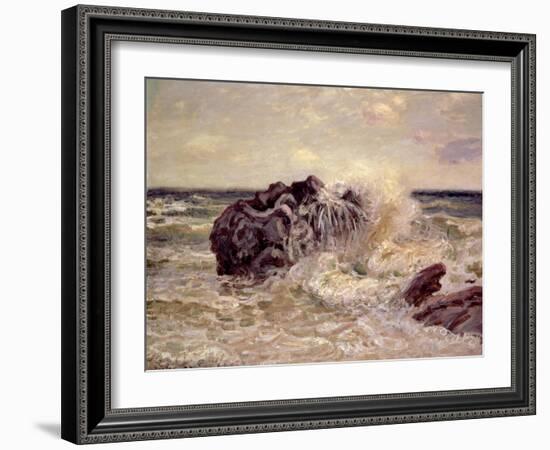 The Wave, Lady's Cove, Langland Bay, 1897-Alfred Sisley-Framed Giclee Print