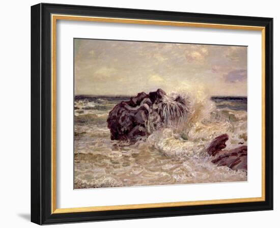 The Wave, Lady's Cove, Langland Bay, 1897-Alfred Sisley-Framed Giclee Print