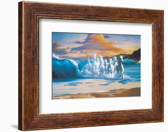 The Wave-Jim Warren-Framed Premium Giclee Print