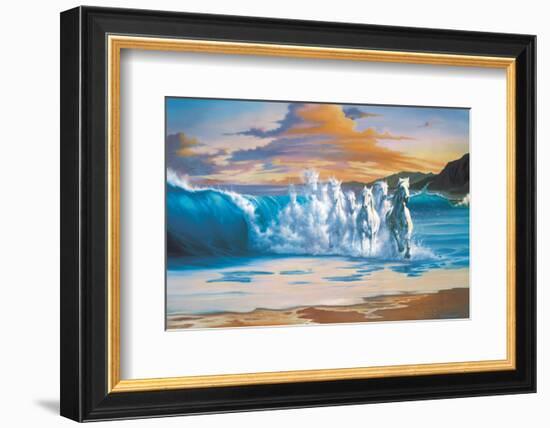 The Wave-Jim Warren-Framed Premium Giclee Print