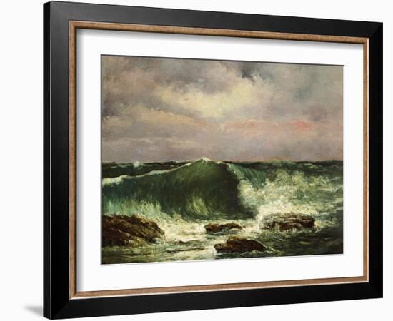 The Wave-Gustave Courbet-Framed Photographic Print