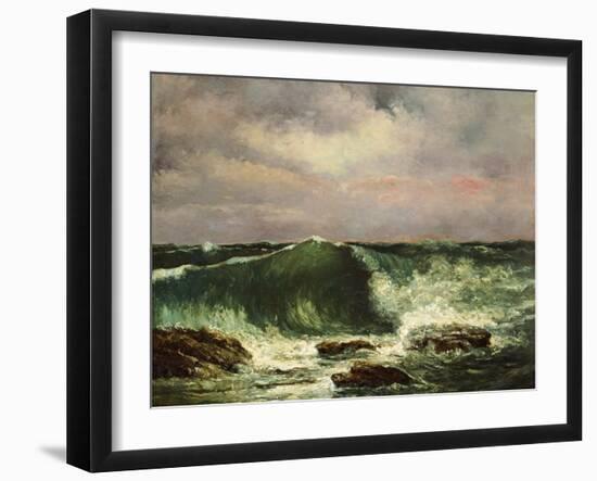 The Wave-Gustave Courbet-Framed Photographic Print