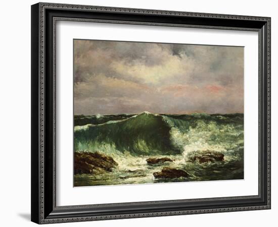 The Wave-Gustave Courbet-Framed Photographic Print