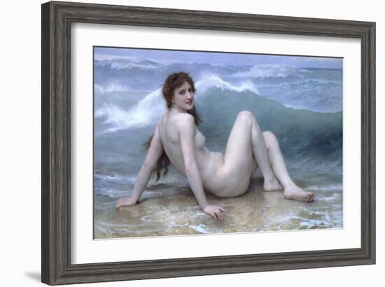 The Wave-William Adolphe Bouguereau-Framed Art Print