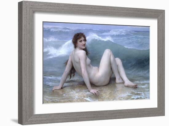 The Wave-William Adolphe Bouguereau-Framed Art Print