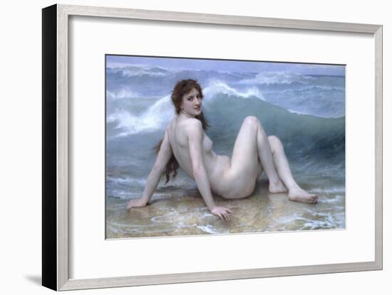 The Wave-William Adolphe Bouguereau-Framed Art Print