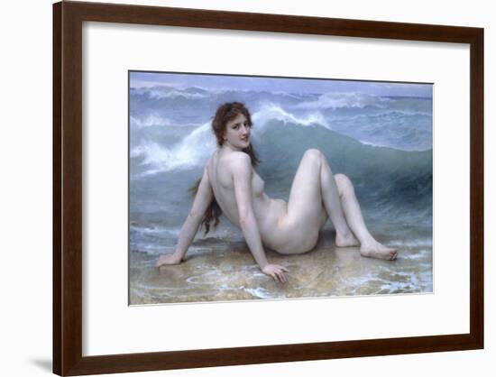 The Wave-William Adolphe Bouguereau-Framed Art Print