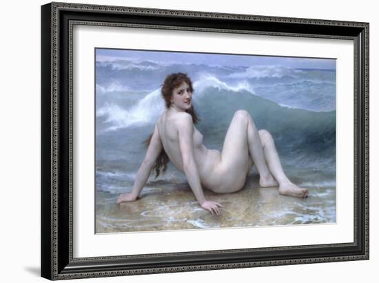 The Wave-William Adolphe Bouguereau-Framed Art Print