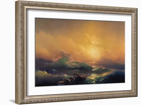 The Wave-Konstantinovich Ivan Aiwassowskij-Framed Giclee Print