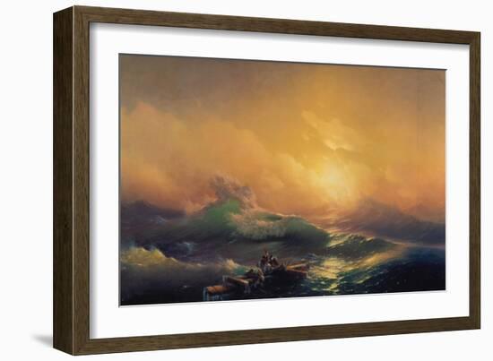 The Wave-Konstantinovich Ivan Aiwassowskij-Framed Giclee Print