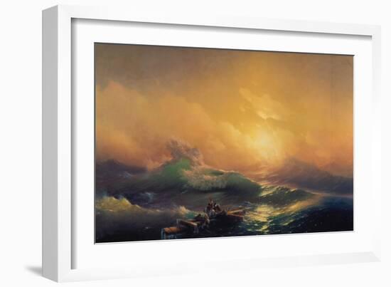 The Wave-Konstantinovich Ivan Aiwassowskij-Framed Giclee Print