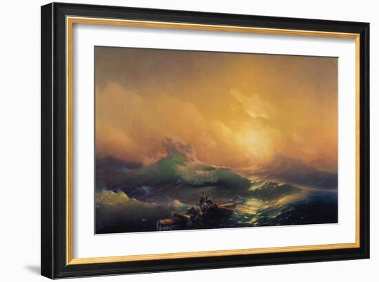 The Wave-Konstantinovich Ivan Aiwassowskij-Framed Giclee Print