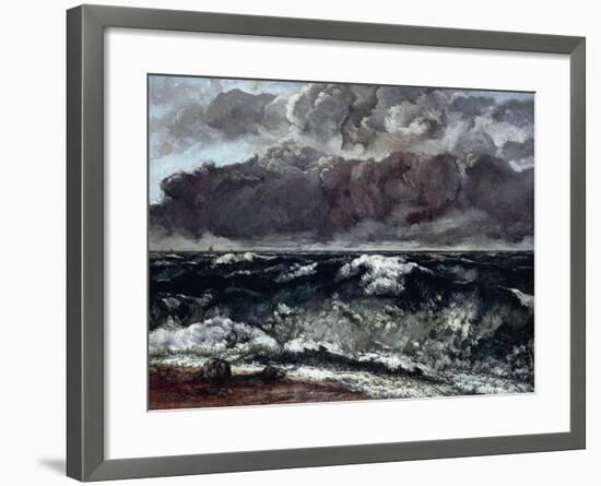 The Wave-null-Framed Giclee Print