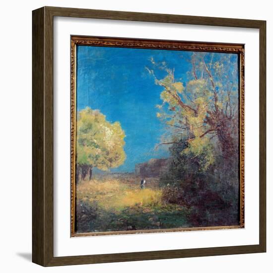 The Way Has Peyrelebade. Painting by Odilon Redon (1840-1916), 19Th Century. Paper on Cardboard. Di-Odilon Redon-Framed Giclee Print