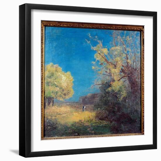 The Way Has Peyrelebade. Painting by Odilon Redon (1840-1916), 19Th Century. Paper on Cardboard. Di-Odilon Redon-Framed Giclee Print