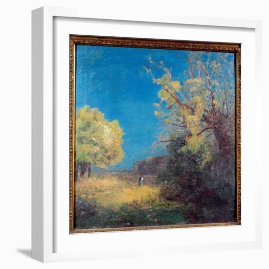 The Way Has Peyrelebade. Painting by Odilon Redon (1840-1916), 19Th Century. Paper on Cardboard. Di-Odilon Redon-Framed Giclee Print