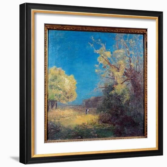 The Way Has Peyrelebade. Painting by Odilon Redon (1840-1916), 19Th Century. Paper on Cardboard. Di-Odilon Redon-Framed Giclee Print