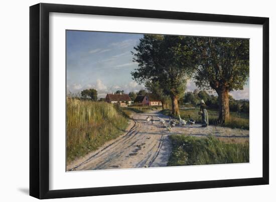 The Way Home, 1921-Peder Mork Monsted-Framed Giclee Print