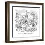 "The way I see it, Wendy, you only go around once." - New Yorker Cartoon-George Booth-Framed Premium Giclee Print