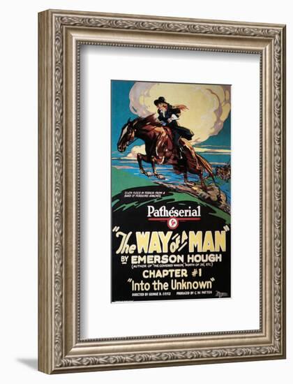 The Way Of A Man - 1924-null-Framed Giclee Print