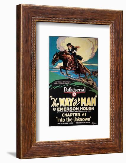 The Way Of A Man - 1924-null-Framed Giclee Print