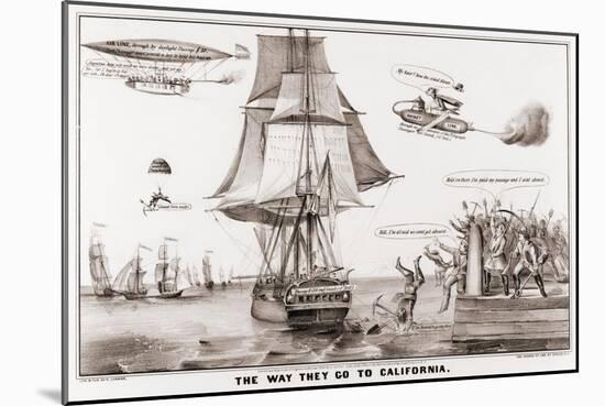 The Way They Go to California-null-Mounted Giclee Print