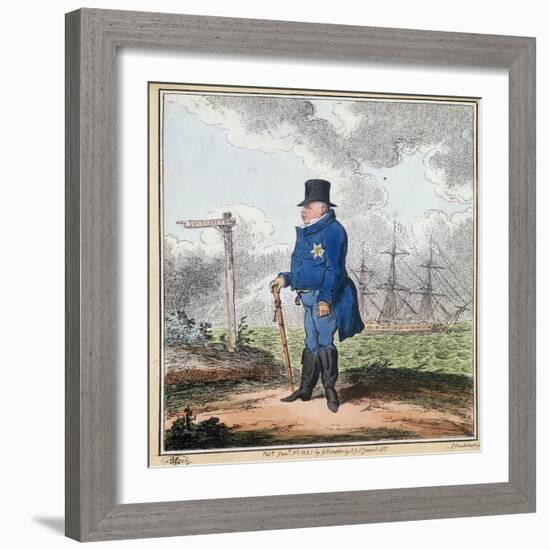 The Way to Bushey, 1820-George Cruikshank-Framed Giclee Print