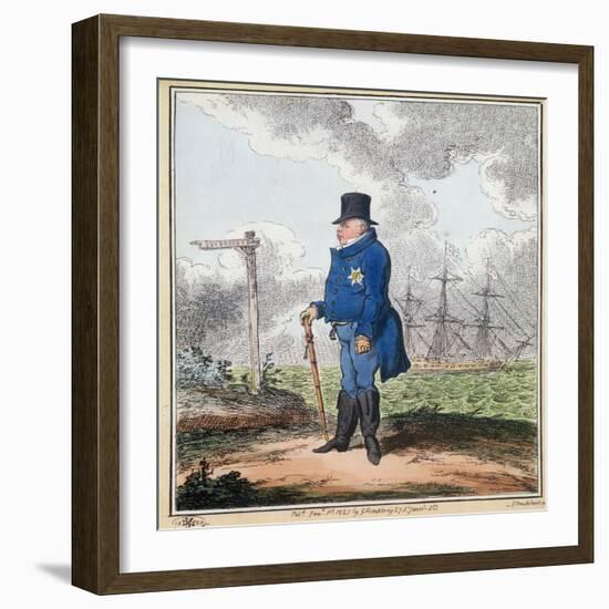 The Way to Bushey, 1820-George Cruikshank-Framed Giclee Print