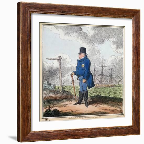 The Way to Bushey, 1820-George Cruikshank-Framed Giclee Print