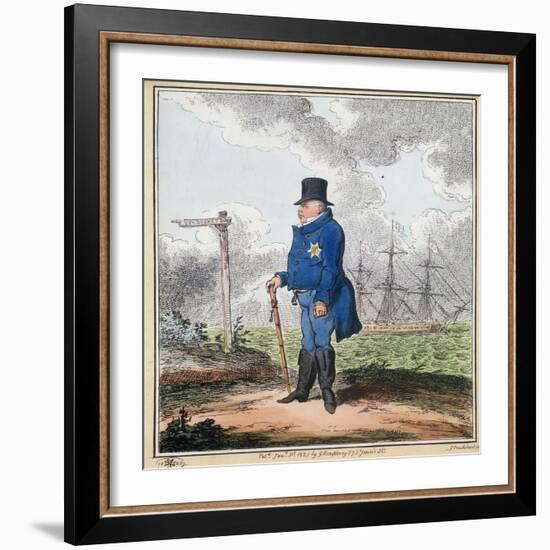 The Way to Bushey, 1820-George Cruikshank-Framed Giclee Print