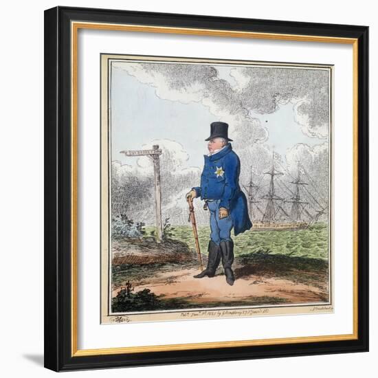 The Way to Bushey, 1820-George Cruikshank-Framed Giclee Print