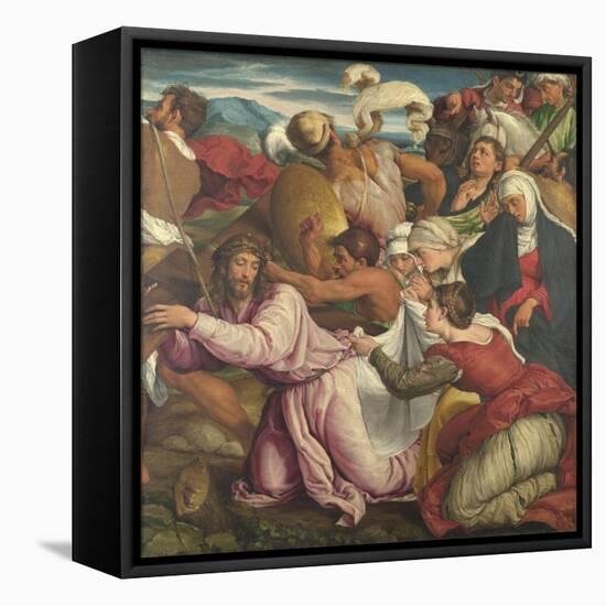 The Way to Calvary, Ca 1545-Jacopo Bassano-Framed Premier Image Canvas