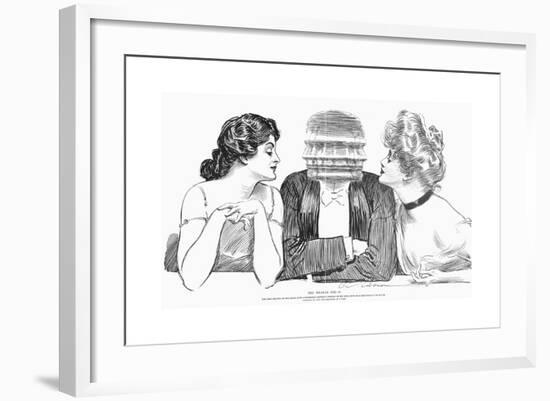 The Weaker Sex-Charles Dana Gibson-Framed Giclee Print