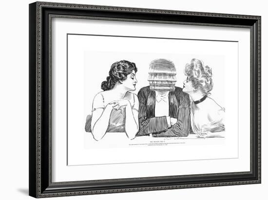 The Weaker Sex-Charles Dana Gibson-Framed Giclee Print