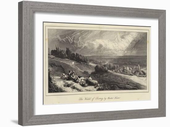 The Weald of Surrey-Myles Birket Foster-Framed Giclee Print