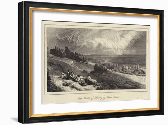 The Weald of Surrey-Myles Birket Foster-Framed Giclee Print