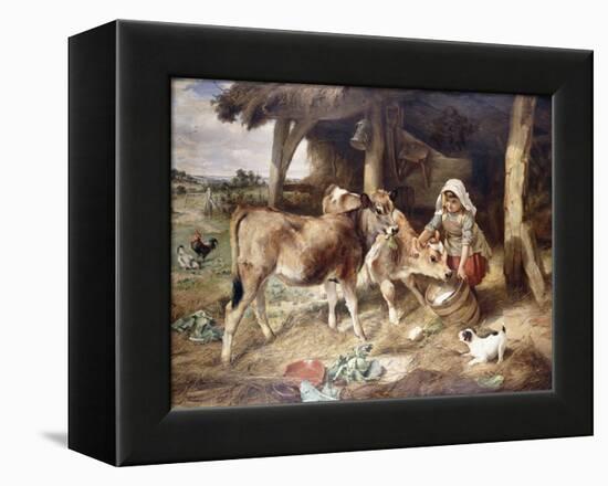 The Weanlings, 1889-Walter Hunt-Framed Premier Image Canvas