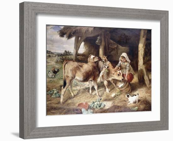 The Weanlings, 1889-Walter Hunt-Framed Giclee Print