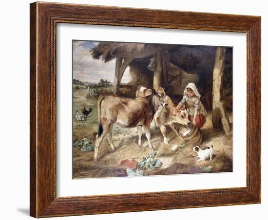 The Weanlings, 1889-Walter Hunt-Framed Giclee Print