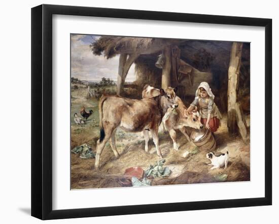 The Weanlings, 1889-Walter Hunt-Framed Giclee Print