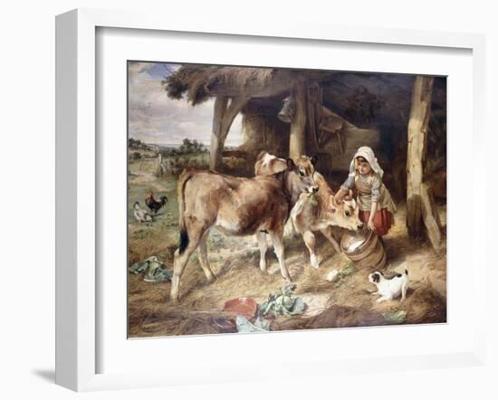 The Weanlings, 1889-Walter Hunt-Framed Giclee Print