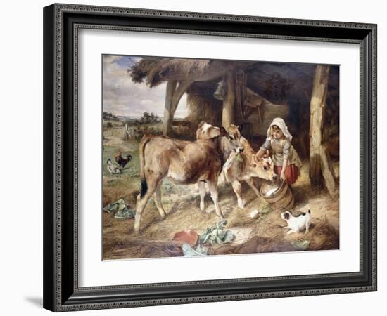 The Weanlings, 1889-Walter Hunt-Framed Giclee Print