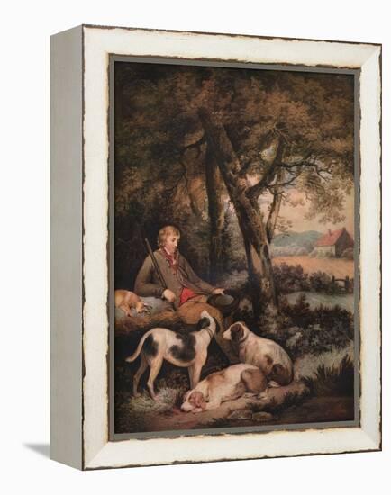 'The Weary Sportsman', c1803-George Morland-Framed Premier Image Canvas