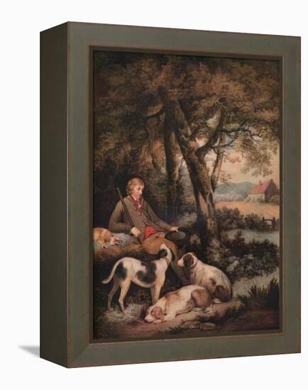 'The Weary Sportsman', c1803-George Morland-Framed Premier Image Canvas